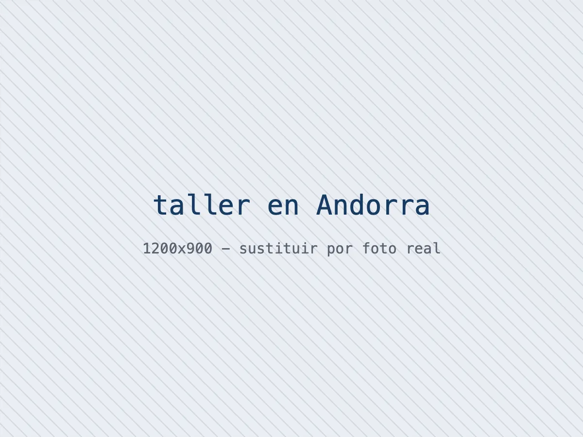 Taller mecánico en Andorra preparado para su traspaso